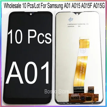 Продажба на едро на 10 бр. / лот за Samsung А01 LCD дисплей с сензорен цифрователем в събирането на A01M A01F