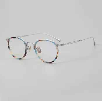 Рамки за очила за късогледство от чист амониев титан, рамки за очила в Ретро стил За мъже, Оптични очила за защита от радиация, Компютърни очила За жени