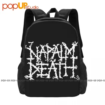 Раница английската екстремна метъл музикална група Napalm Death Голям капацитет, училищни Сгъваема чанта за фитнес зала, училищна спортна чанта