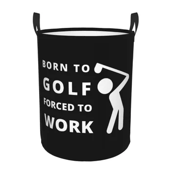 Роден за голф, който е принуден да работи, кошница за дрехи, голяма кошница за съхранение на дрехи, кутия за играчки, органайзер за детска стая