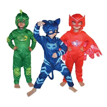 Сини пижами за момчета и момичета, Костюм на герой от аниме с маска, дрехи за cosplay, Парти по случай рождения ден на Хелоуин, Подарък за деца