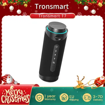 Слушалка Bluetooth Tronsmart T7 мощност 30 W IPX7 водоустойчив за колоездене, шокиращо събуфъра звук, управляван приложение, Преносим високоговорител