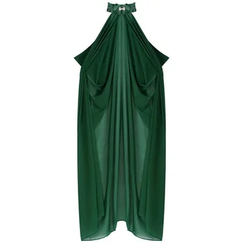 Средновековна шал феи, шифоновая наметало, Готическия халат Vikki, черен, зелен, червен, cosplay, Викторианска рокля, дъждобран, костюм за Хелоуин за жени