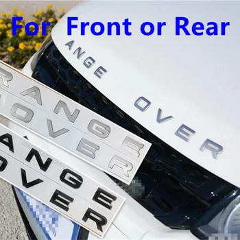 Стикер с 3D букви Range Rover За Стайлинг на автомобили Предната Корона на предния Капак Задна Задна Броня, Багажник Знак за зареждане на Лого Емблема Икона Аксесоари