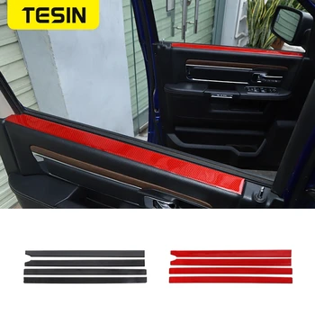 Стикери за декорация на вътрешния панел на прозореца на колата TESIN за Dodge RAM 2010 2011 2012 2013 2014 2015 Аксесоари за интериора на колата