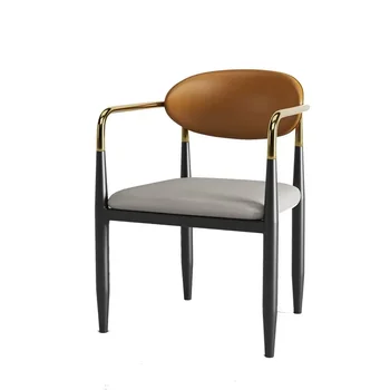 Съвременните метални трапезни столове, красиви скандинавски модерни трапезни столове за работния плот, шезлонг за хола, мебели за дома