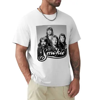 Тениска Smokie Band, естетична облекло, обичаи, потници в големи размери, мъжки t-shirt