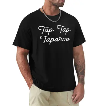 Тениска Tap Tap Taparoo, черни дрехи от аниме, корейската мода, обикновена тениска за мъже