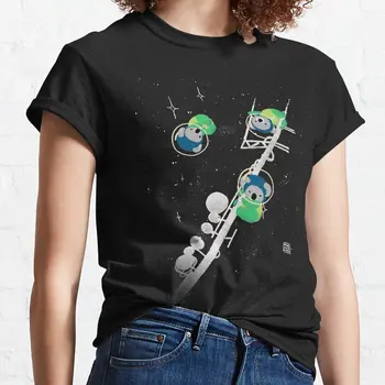 Тениска с космически коалами, пролетно облекло, дамски топ 2023, женски аниме