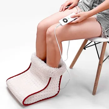 Удобна електрическа топло за крака с топъл, Моющаяся, 5 режима на отопление, Подогревающая възглавница, Топлинна топло на краката, Масаж