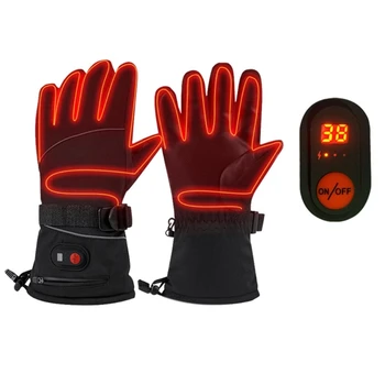Флисовые ръкавици със сензорен екран, електрически и топлинни ръкавици, мъжки ръкавици с топъл за ръце с артрит