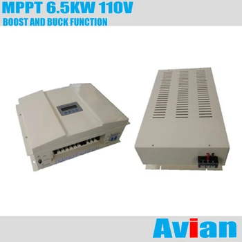 Хибридни Ветро-Слънчев контролер MPPT капацитет 6,5 kw 110, Одобрен CE, Безплатен софтуер за RS232 с функция Boost Charing и Buck
