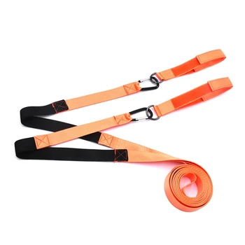 Цельнокроеный детски колан за тренировка за сигурност на ски, защитен пояс за помощ при завой, оранжево и черно