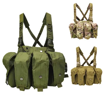 Чанта за магазин Ak 47 Mole Аксесоари за пневматични оръжия на Военните цвят, тактическа на майк с куршум, армията бойна игра, ловна риза