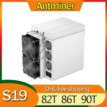 Чисто Нов Antminer S19 90T 86T 82T 3250W Asic Миньор, SHA-256 Безплатна Доставка Bitmain Bitcoin Mining Machine Майнеры